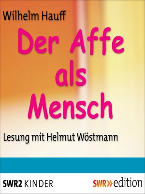 cover image of Der Affe als Mensch